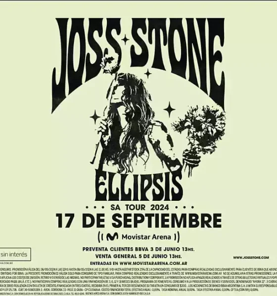 Joss Stone regresa a la argentina con Ellipsis