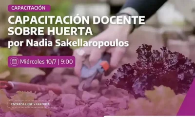 Capacitación docente huerta