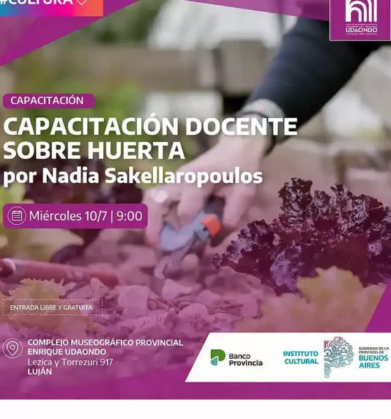 Realizarán una capacitación docente sobre huerta en el Complejo Udaondo 32 Capacitación docente huerta
