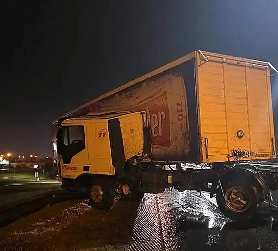 Accidentes en la madrugada: camiones involucrados y tránsito interrumpido 36 accidentes en Luján durante la madrugada