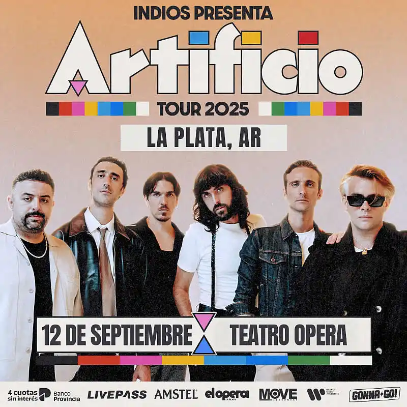 Indios presenta "Artificio" en El Opera de La Plata