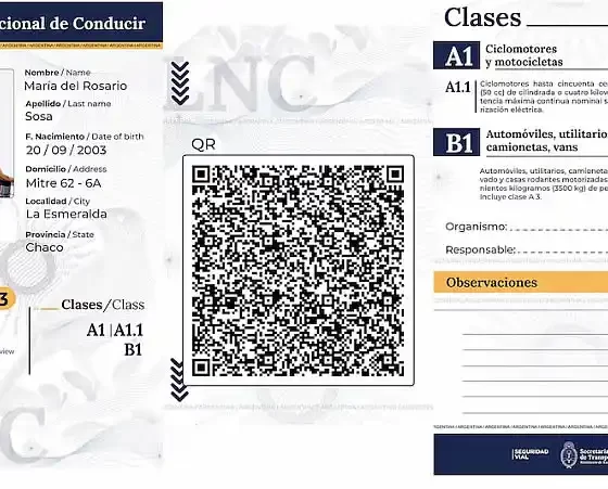 La nueva Licencia Nacional de Conducir