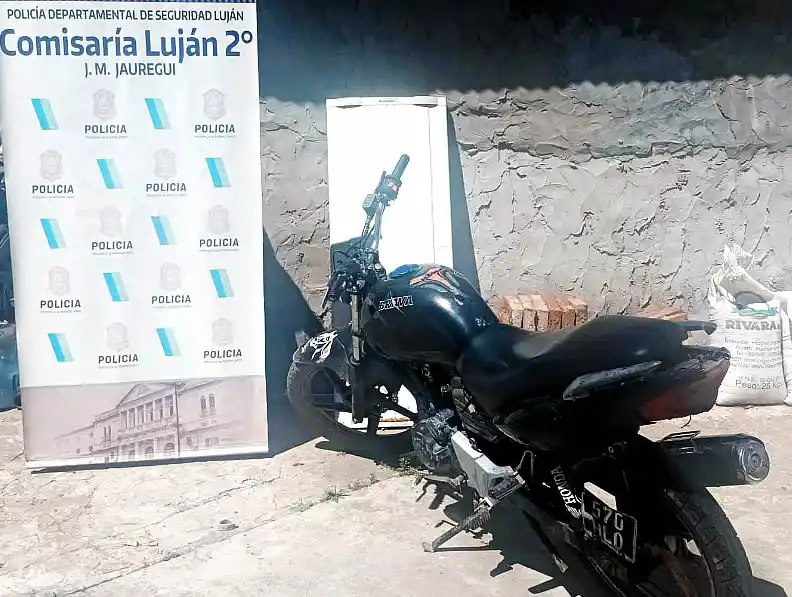 moto secuestrada en operativo Autovía 5