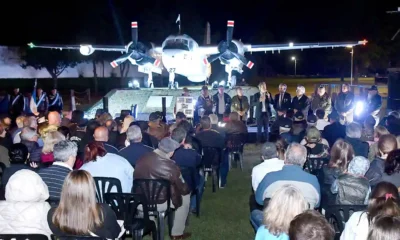 Inauguración Avión de guerra Grumman Tracker d