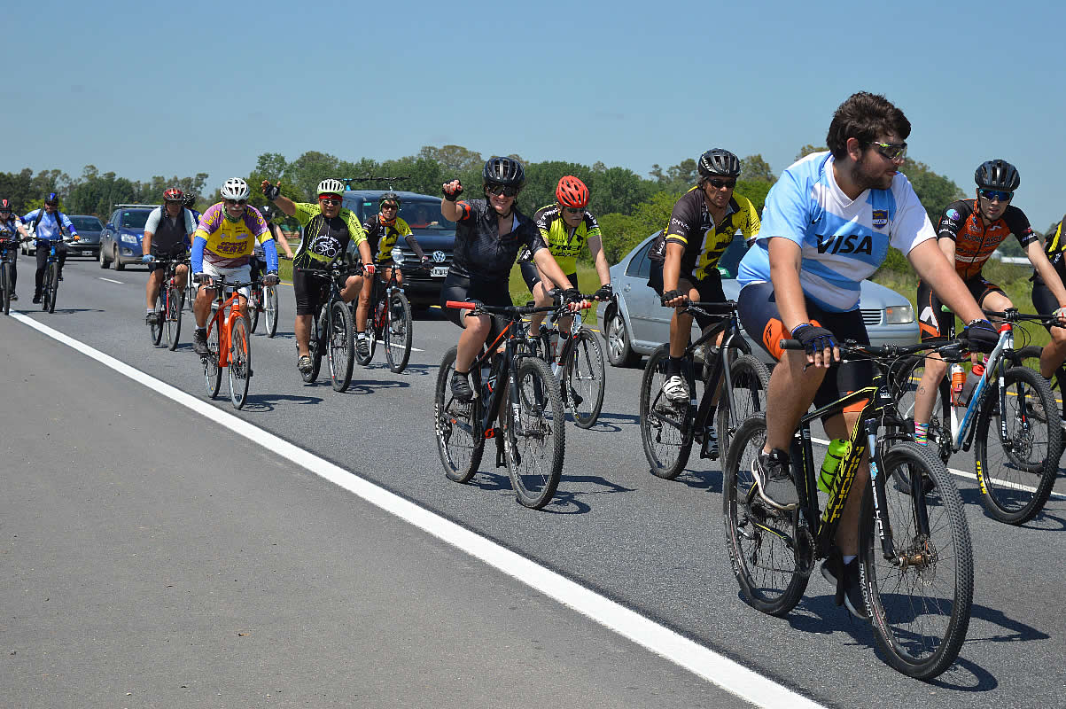 peregrinación en bicicleta