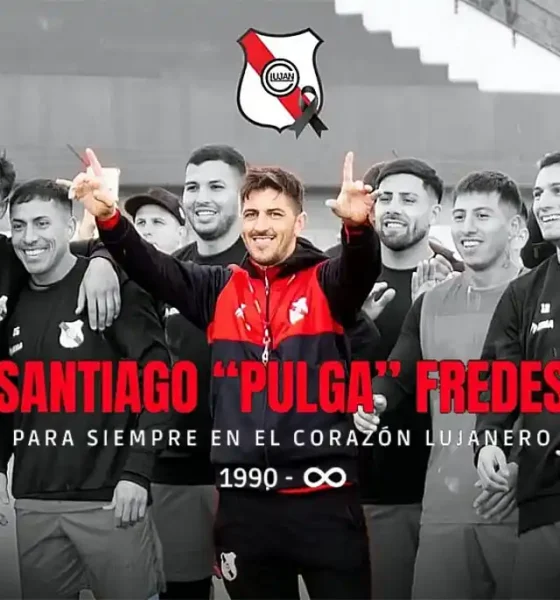 Muere a sus 35 años, el DT de Luján, Santiago Fredes