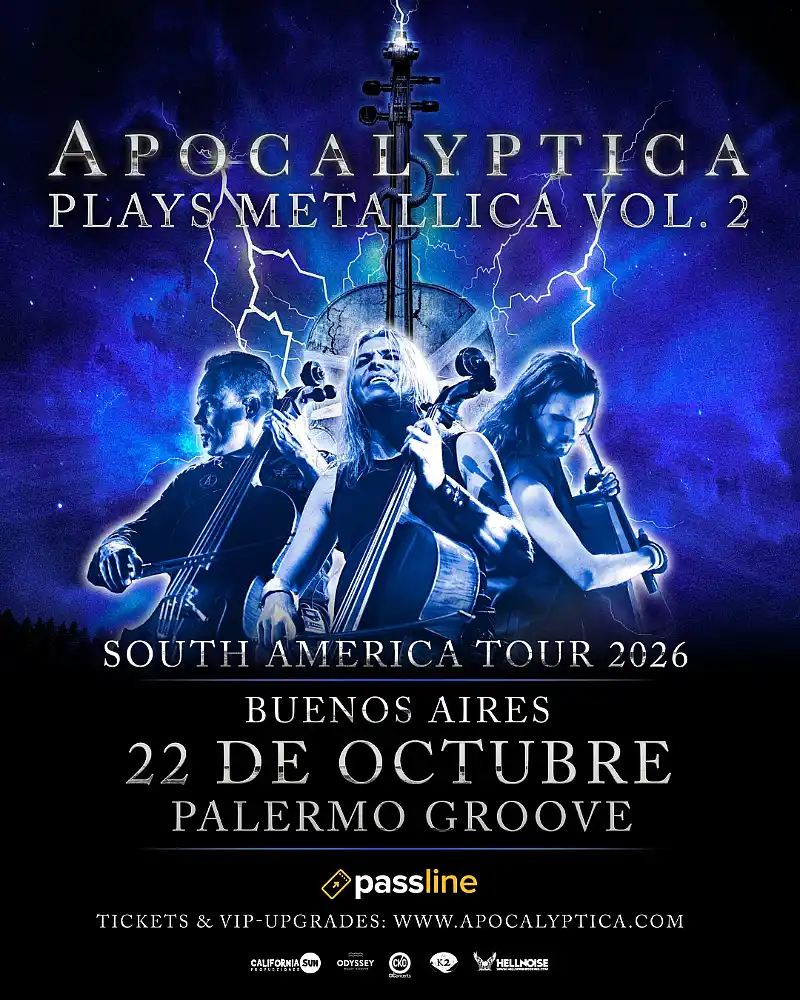 Apocalyptica vuelve a la Argentina con un homenaje renovado a Metallica 34 Apocalyptica vuelve a la Argentina