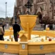 restauración en la fuente Cáliz