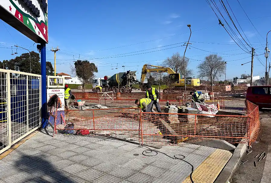 Ordenamiento vial: avanzan las obras en la bajada del Puente Mitre 34 mejora vial en el puente mitre