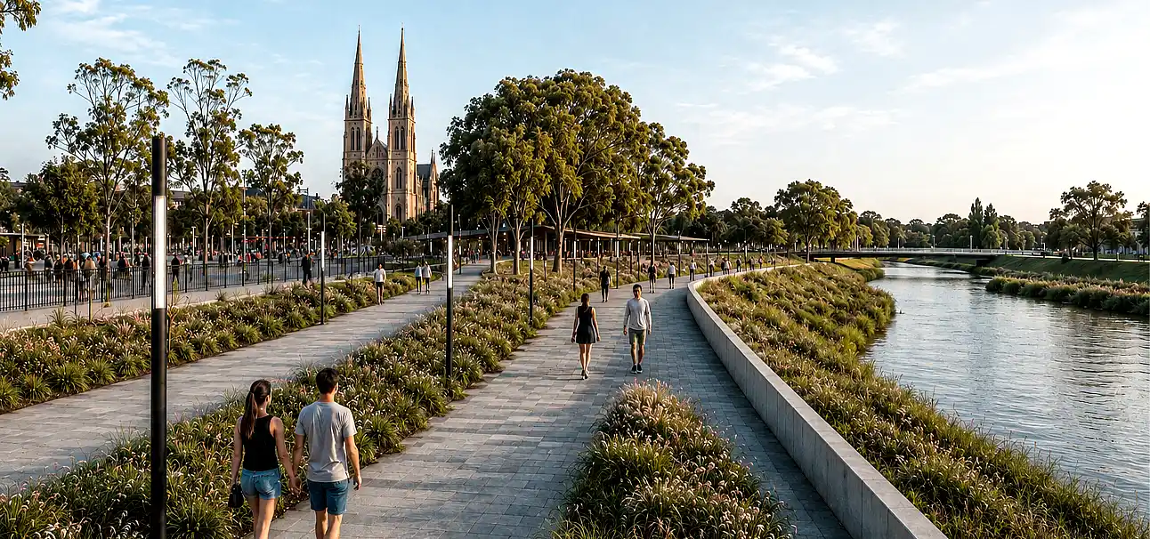 Proyecto de acceso a Luján: cómo cambiaría el ingreso a la Basílica y el frente del río 38 Proyecto de acceso a Luján