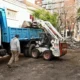 Bacheo en el centro de Luján