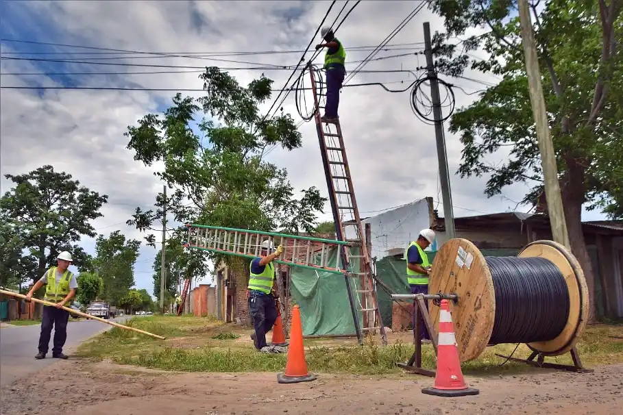 tendido de fibra óptica internet