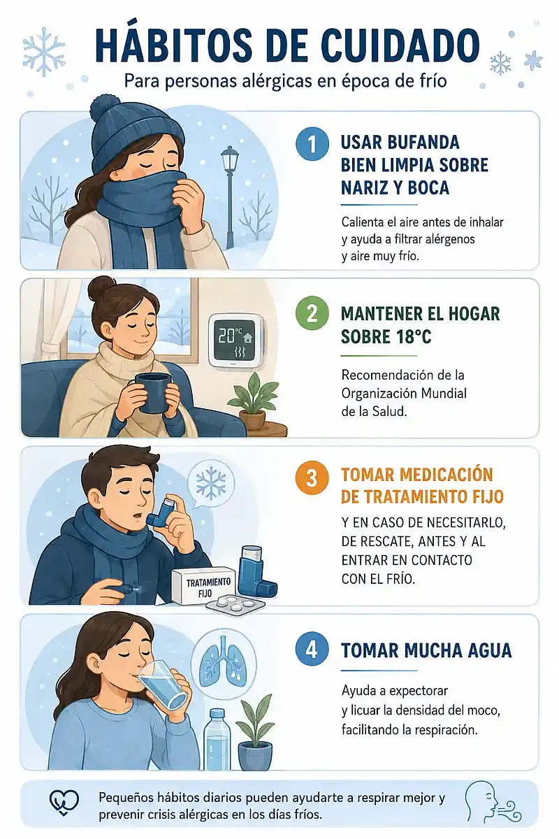 Alergia y frío: las claves para evitar crisis respiratorias durante el invierno 36 Alergia y frío