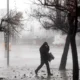 lluvia y viento