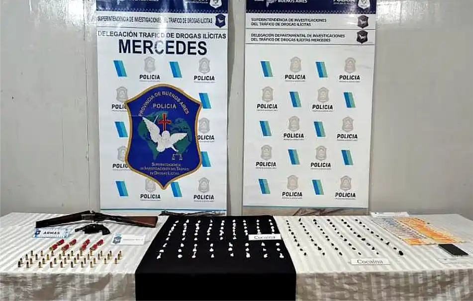 Drogas en Luján: dos operativos, tres aprehendidos y más de un kilo de cocaína