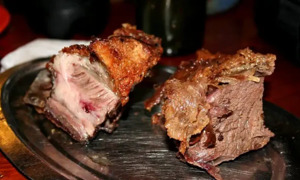 asado con cuero en cortínez