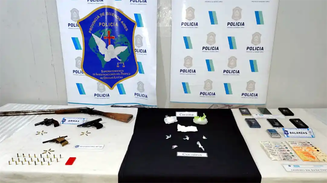 Operativo antidrogas en Luján