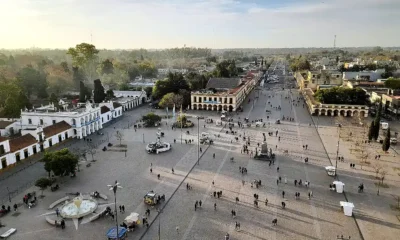 Plaza Belgrano vista aerea