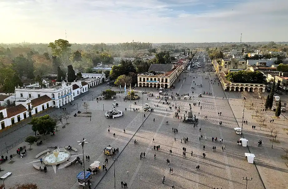 Plaza Belgrano vista aerea