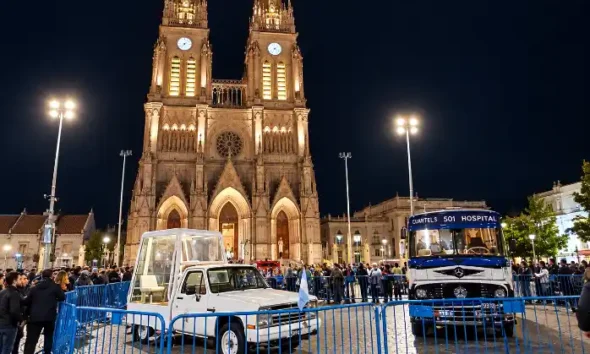 La Basílica de Luján cambia su iluminación
